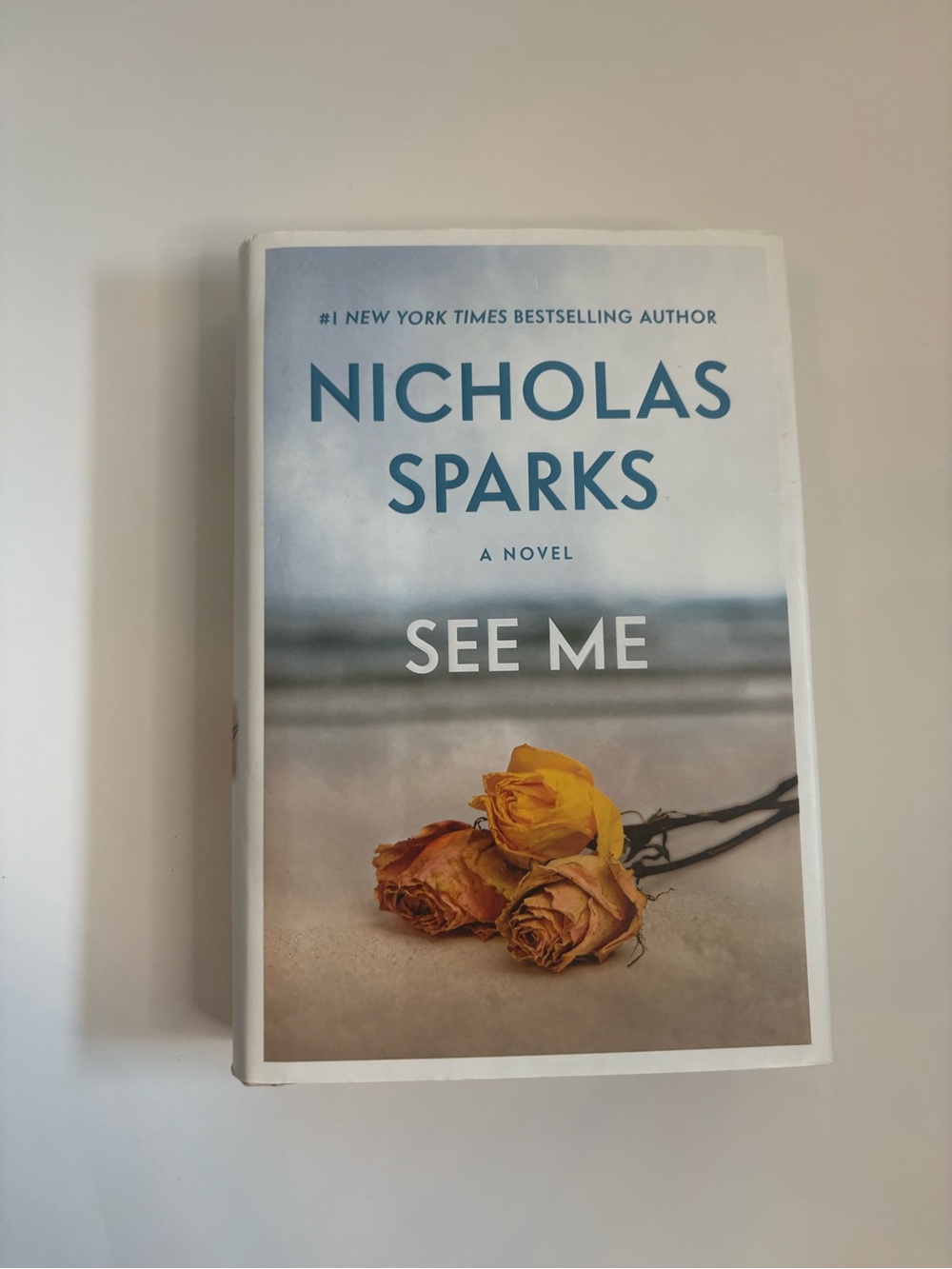 3/$20 Nicholas Sparks "See Me" Hardcover Book - Blue & Yellow Cover